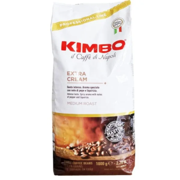 Kawa ziarnista KIMBO Extra Cream 50% Arabica 1kg